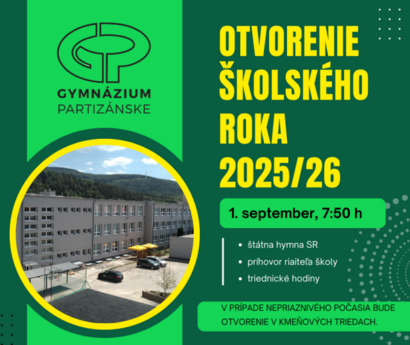 Otvorenie školského roka 2025/26