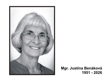 Zomrela Justína Benáková