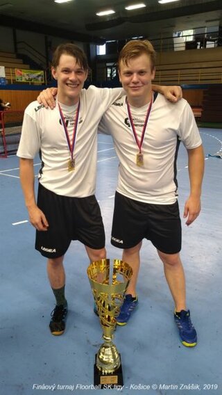 Jakub Smatana a Andrej Bezák (HK Iskra Partizánske)