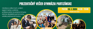 Prezentačný večer gymnázia 2026