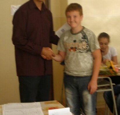 Odovzdávanie vysvedčení