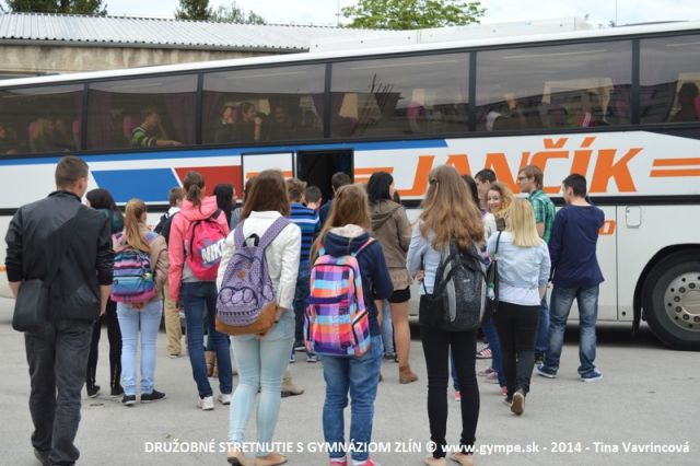 Tradičné stretnutie Gymnázium Partizánske - Gymnázium Zlín 